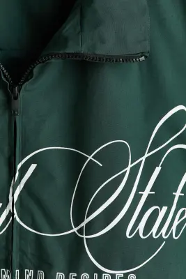 Veste imprimée - Vert foncé/Neutral State — photo 5