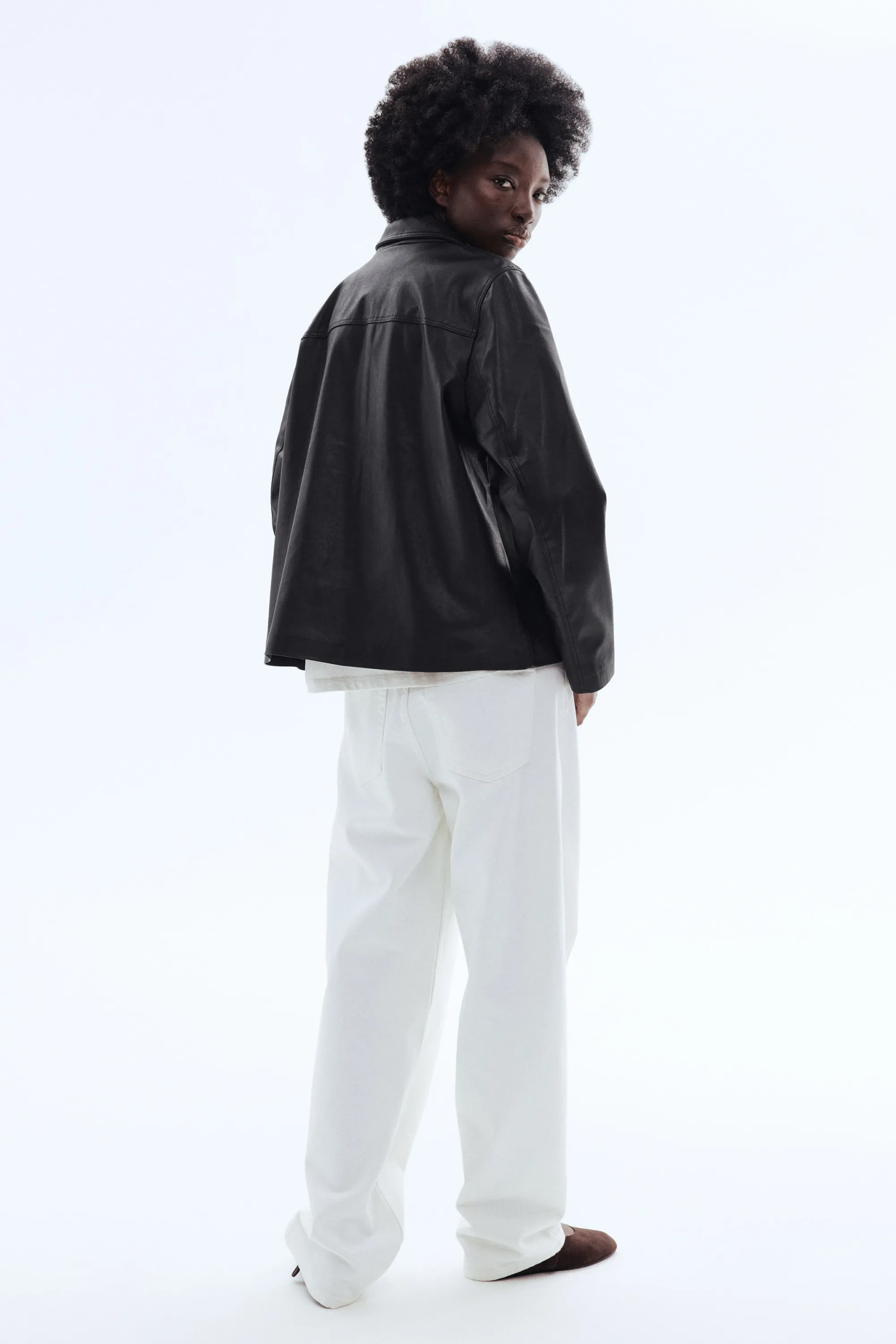 Veste en tissu enduit - Noir