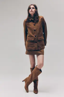 Veste avec col - Beige foncé — photo 1