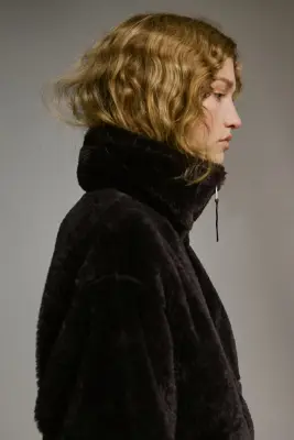 Veste oversize - Marron foncé — photo 2