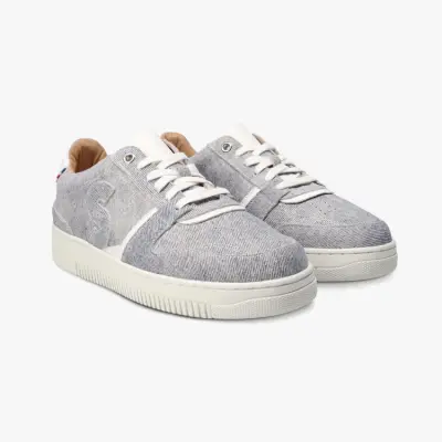 Baskets Bellis Bleu Clair - cuir texturé — photo 9