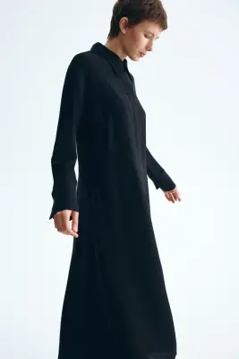 Robe chemise - Noir — photo 2