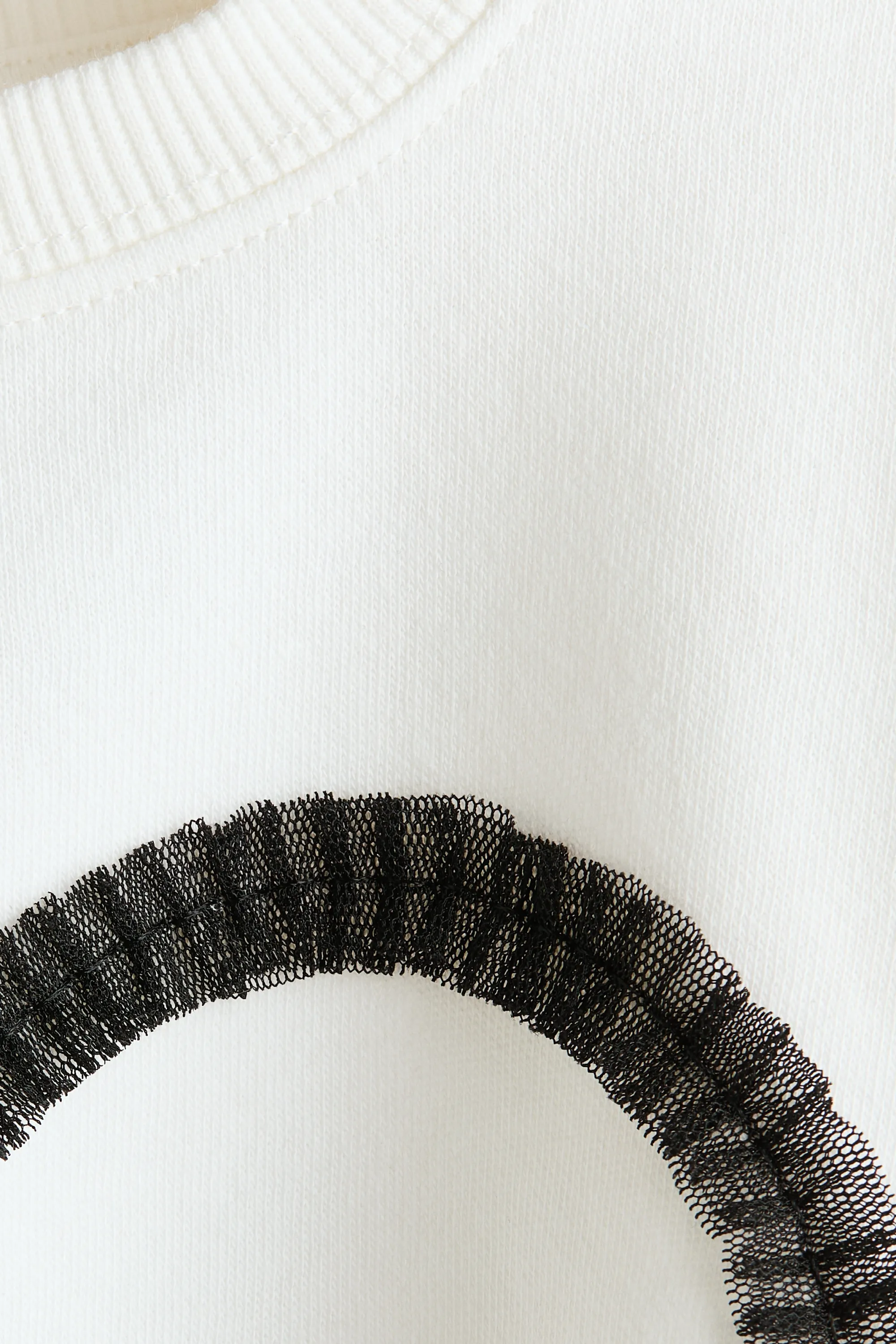 Sweat avec applications - Blanc/Paris