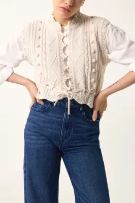 Gilet Dolly Creme — photo 1