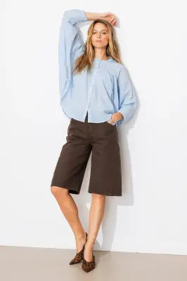 Chemise bouffante unie Femme — photo 3