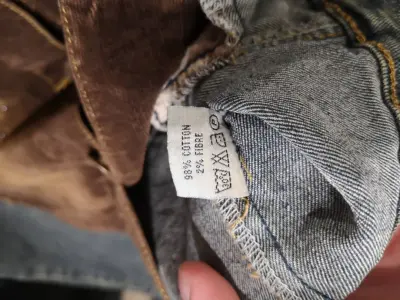 Veste en jean et velours marron — photo 2