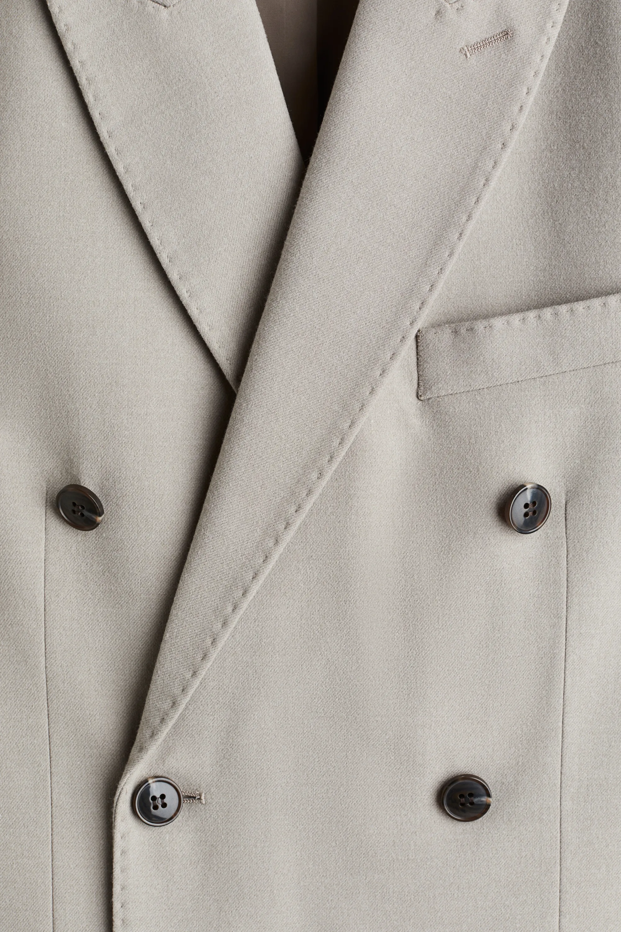 Veste Regular Fit à fermeture croisée - Beige