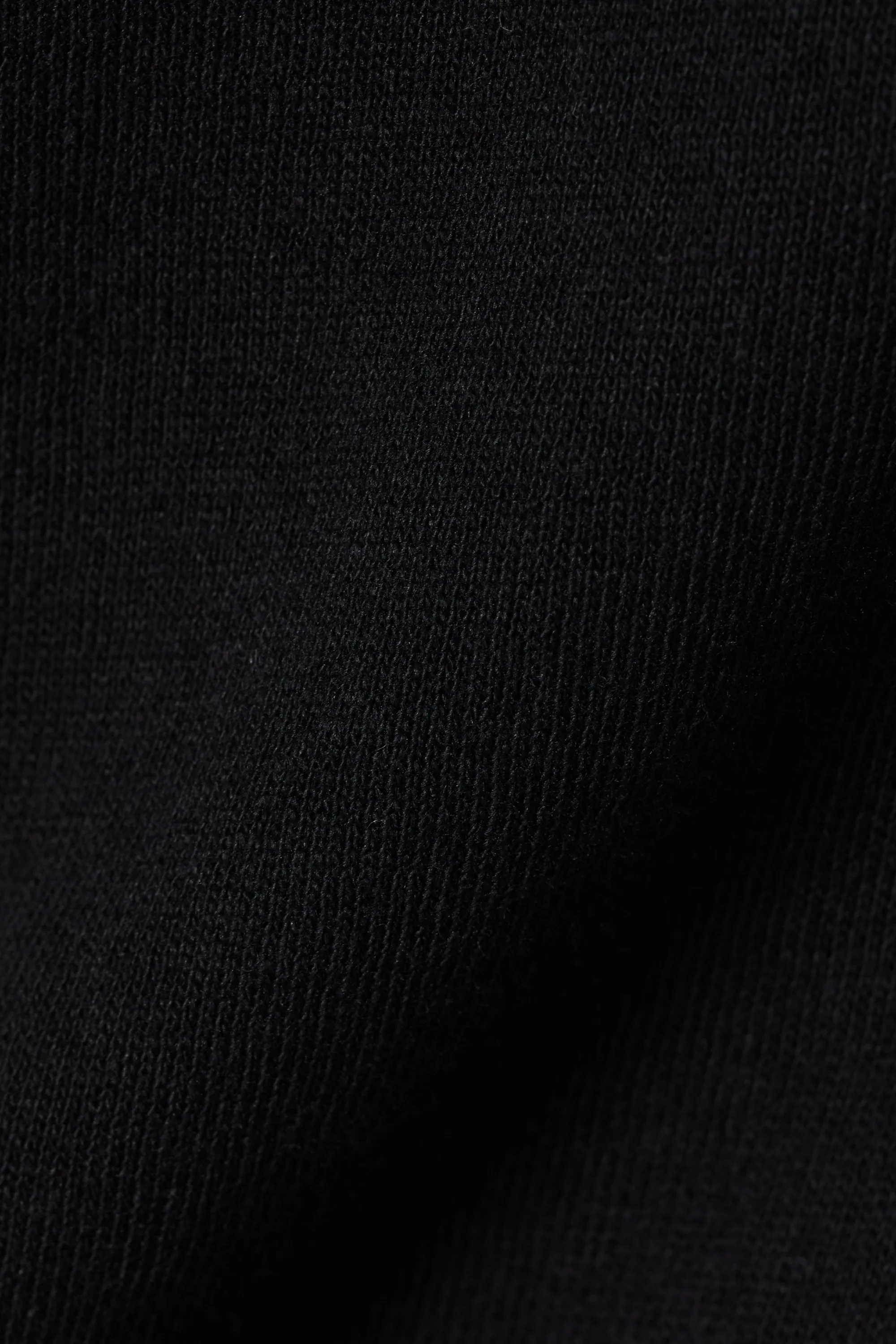 T-shirt coton ajusté manches courtes - Noir