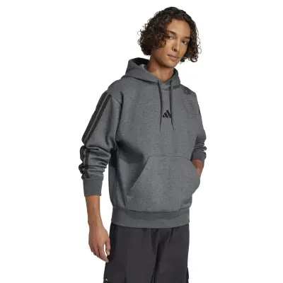 ADIDAS SWEAT CAPUCHE GRANDE LONGUEUR Anthracite — photo 4