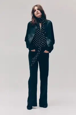 Wide High Waist Jeans - Noir denim — photo 2