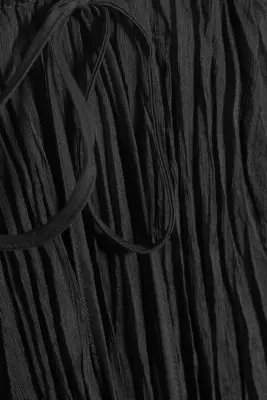Jupe longue froissée - Gris foncé — photo 4