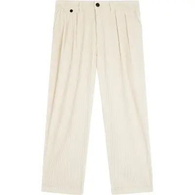 Bask in the Sun – Pantalon Izaro Velours Ivory — photo 1