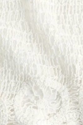 Top asymétrique façon crochet - Crème — photo 5