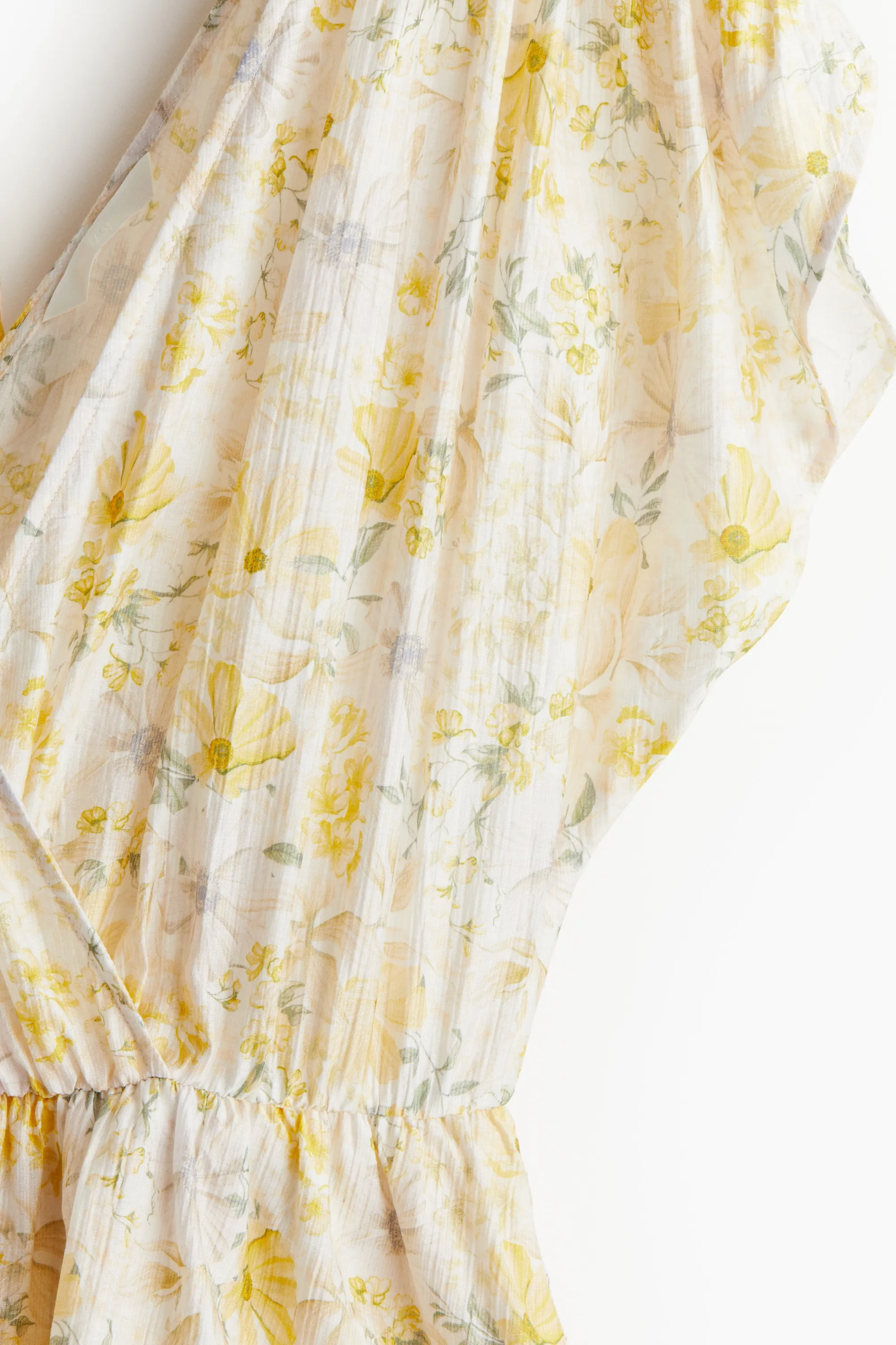 Robe à étages - Jaune clair/fleuri