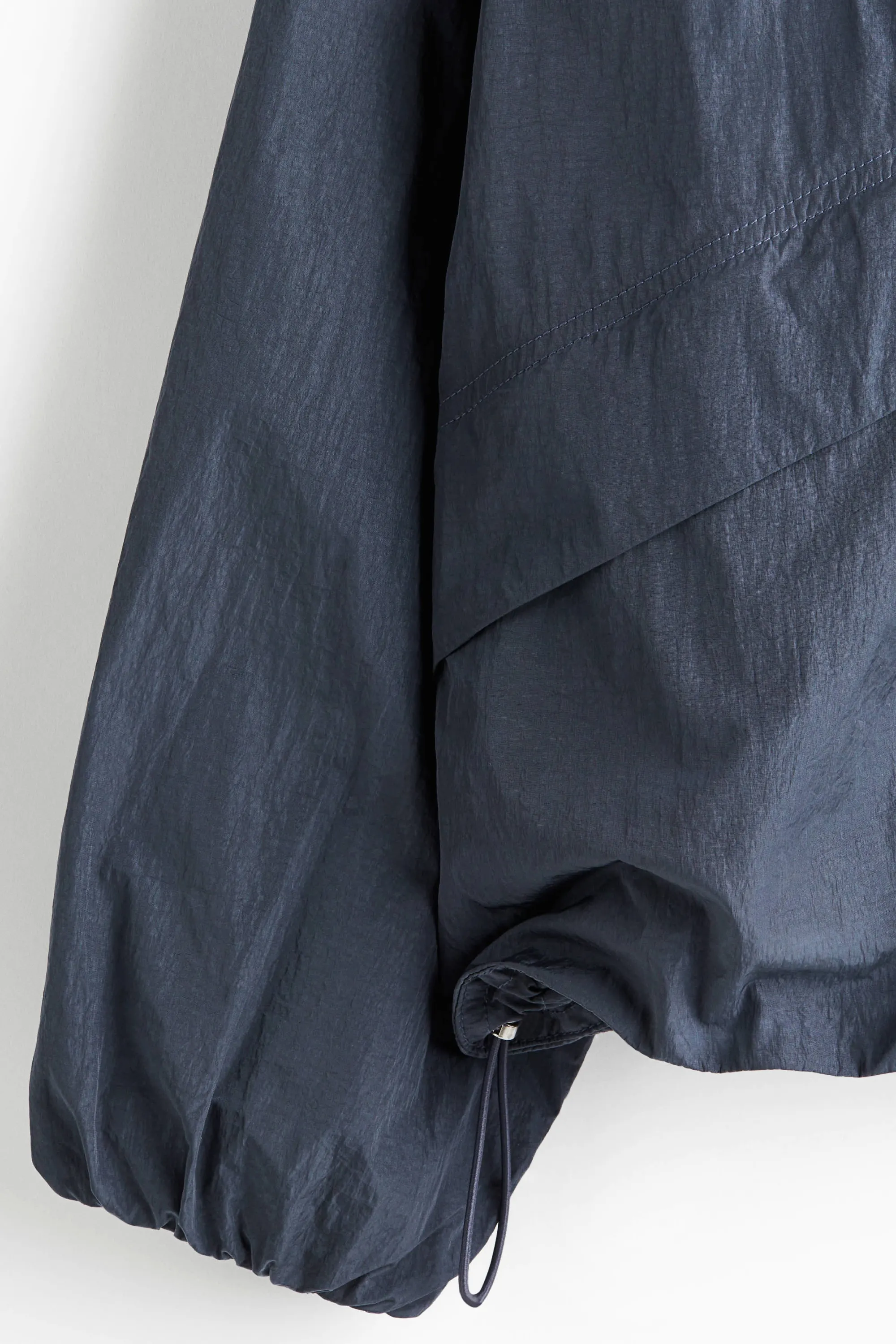 Veste coupe-vent Loose Fit en nylon - Bleu foncé