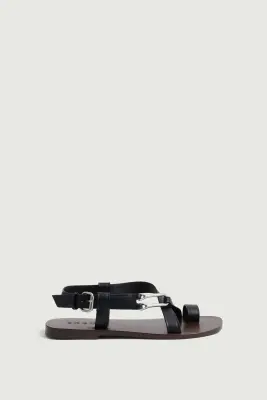 SANDALES CORDOUE NOIR — photo 1