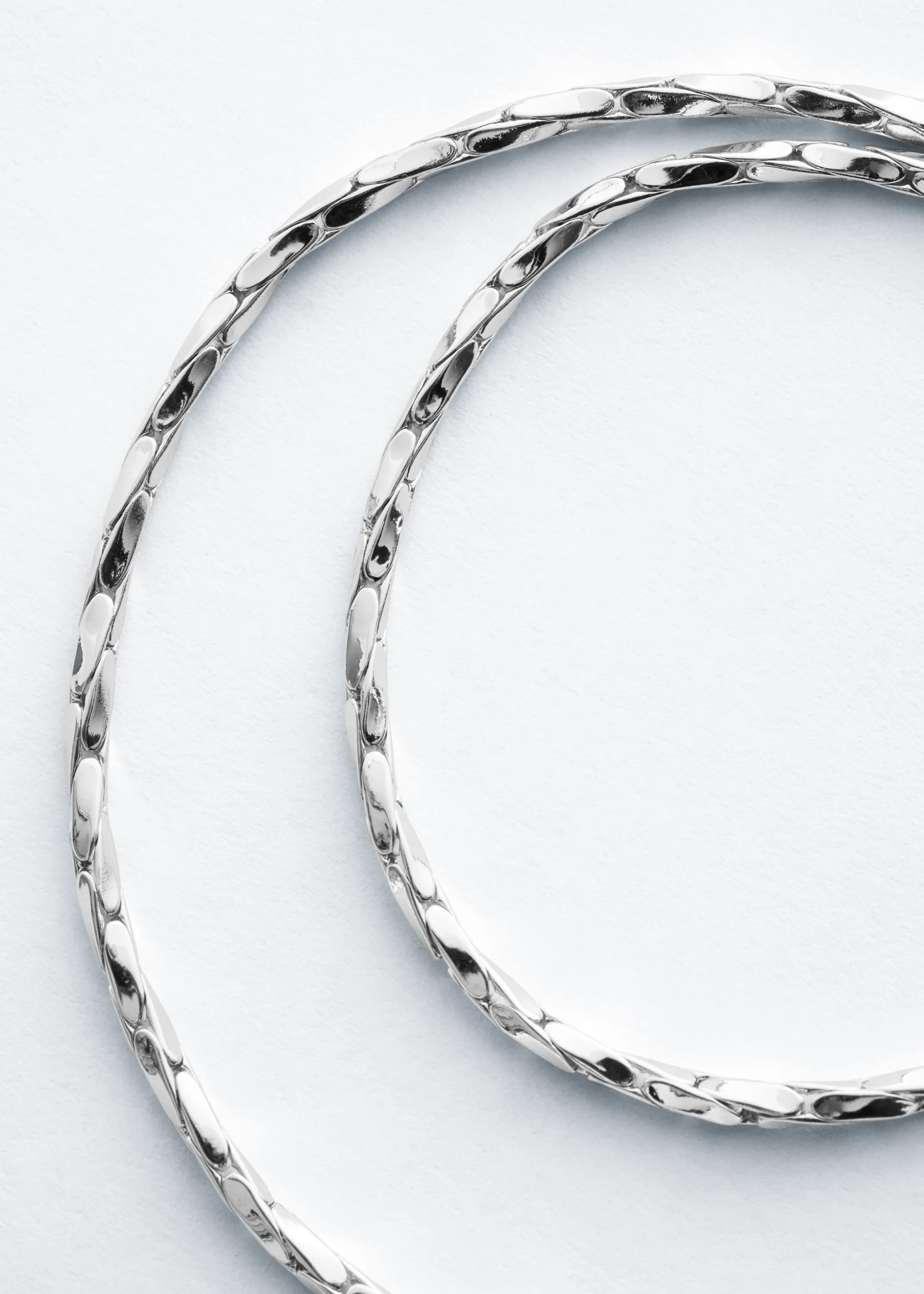 Collier à chaîne polie - Argenté