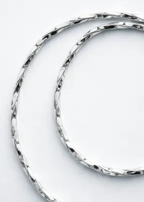 Collier à chaîne polie - Argenté — photo 1