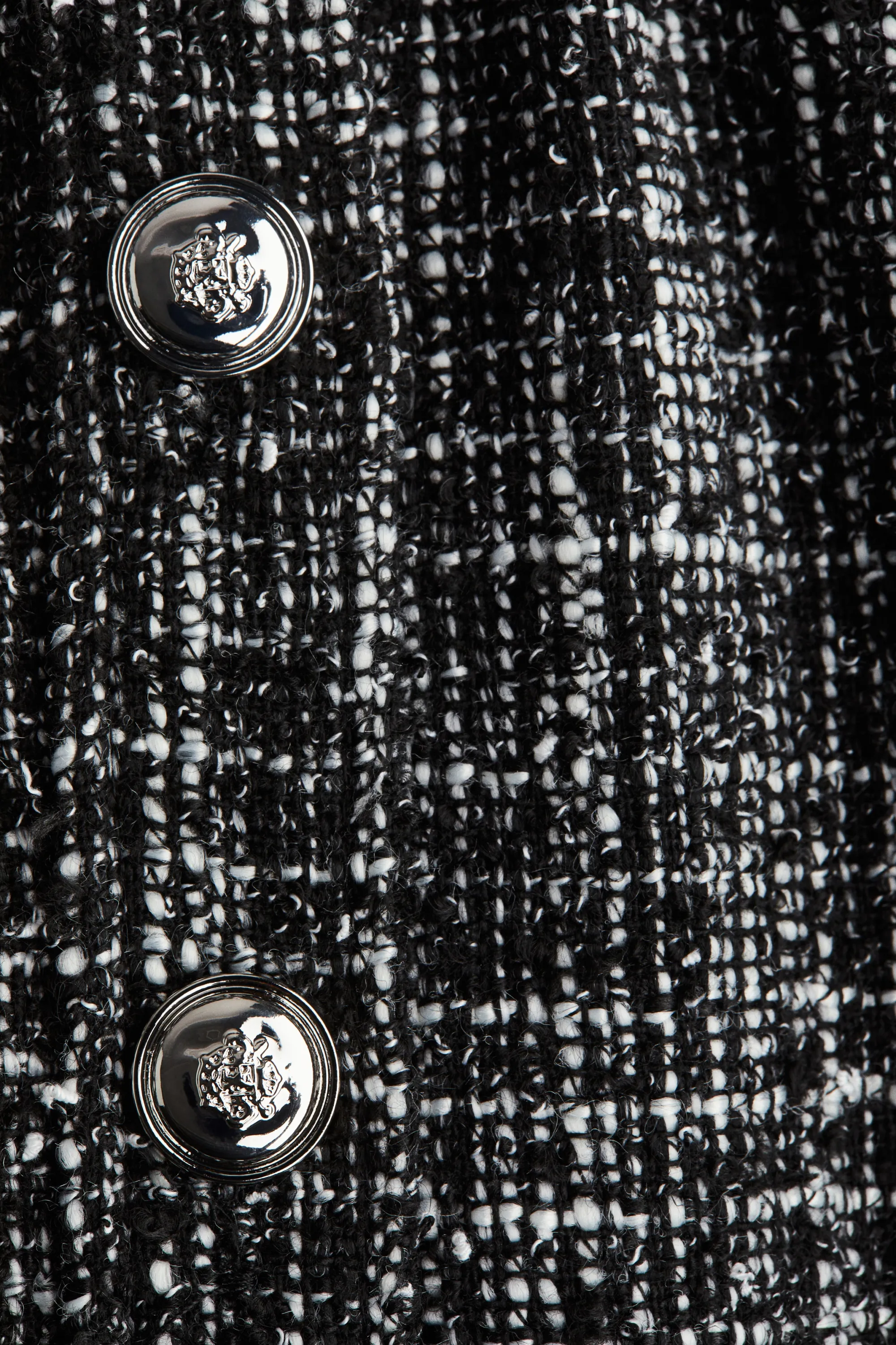 Robe en bouclette - Noir chiné