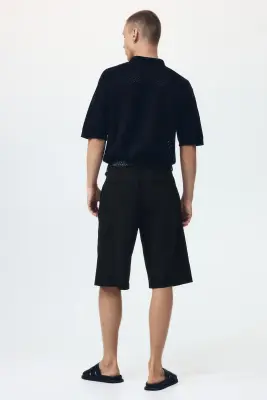 Bermuda Loose Fit - Noir — photo 4