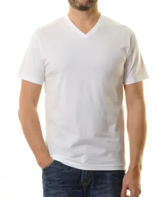 RAGMAN TEE SHIRT COL V LOTX2 GRANDE LONGUEUR Blanc — photo 3