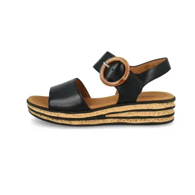 Sandales Gabor 64.550.27 Noires - Lacets Grande Pointure Femme — photo 2