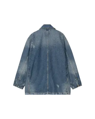 Aden Chore Coat Blue Grind Wash — photo 2