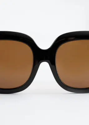 Lunettes de soleil oversize - Noir — photo 2