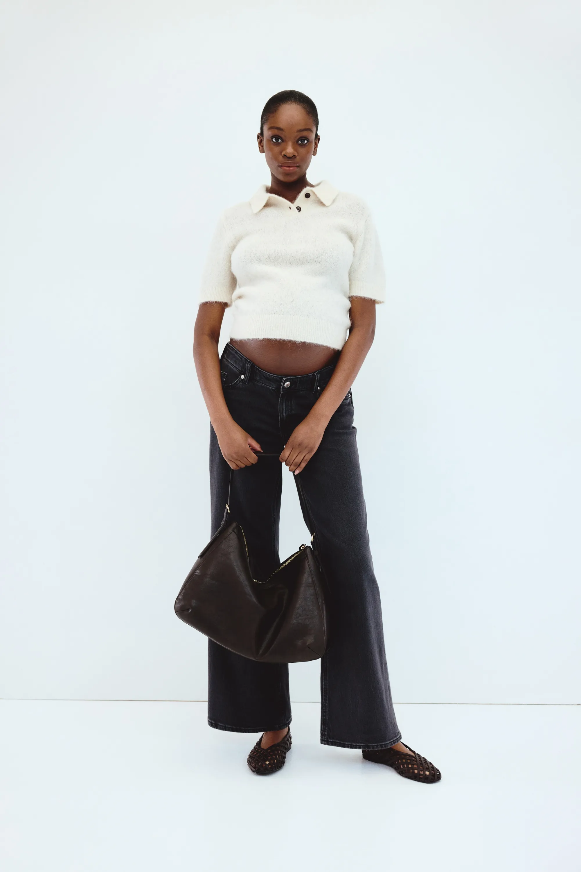MAMA Jean large Before & After - Gris foncé