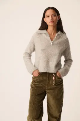 Pull Domitille Gris Chiné — photo 5