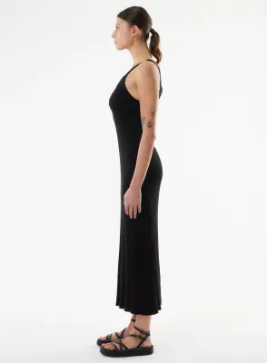 Robe en coton, viscose, élasthanne et fibre métallisée — photo 3