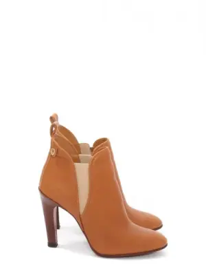 Bottines à talon PIPER en cuir camel Prix boutique 640€ Taille 38 — photo 1