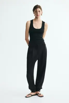 Pantalon ballon avec boucle - Noir — photo 1