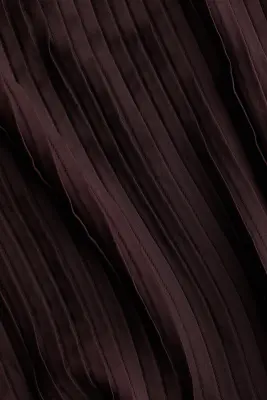 Robe à plis nervure en modal - Marron foncé — photo 3