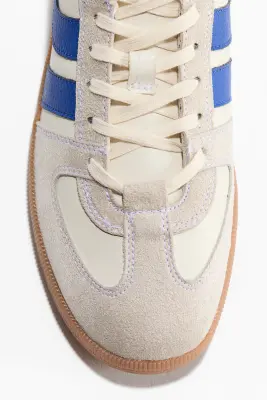Sneakers - Beige clair/bleu — photo 2