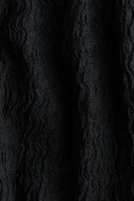 Pantalon large à effet froissé - Noir — photo 4
