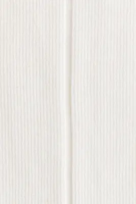 Top en maille côtelée de soie mélangée - Blanc — photo 3