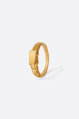 BAGUE CALI DIAMANT - Plaqué or 3 microns — photo 1