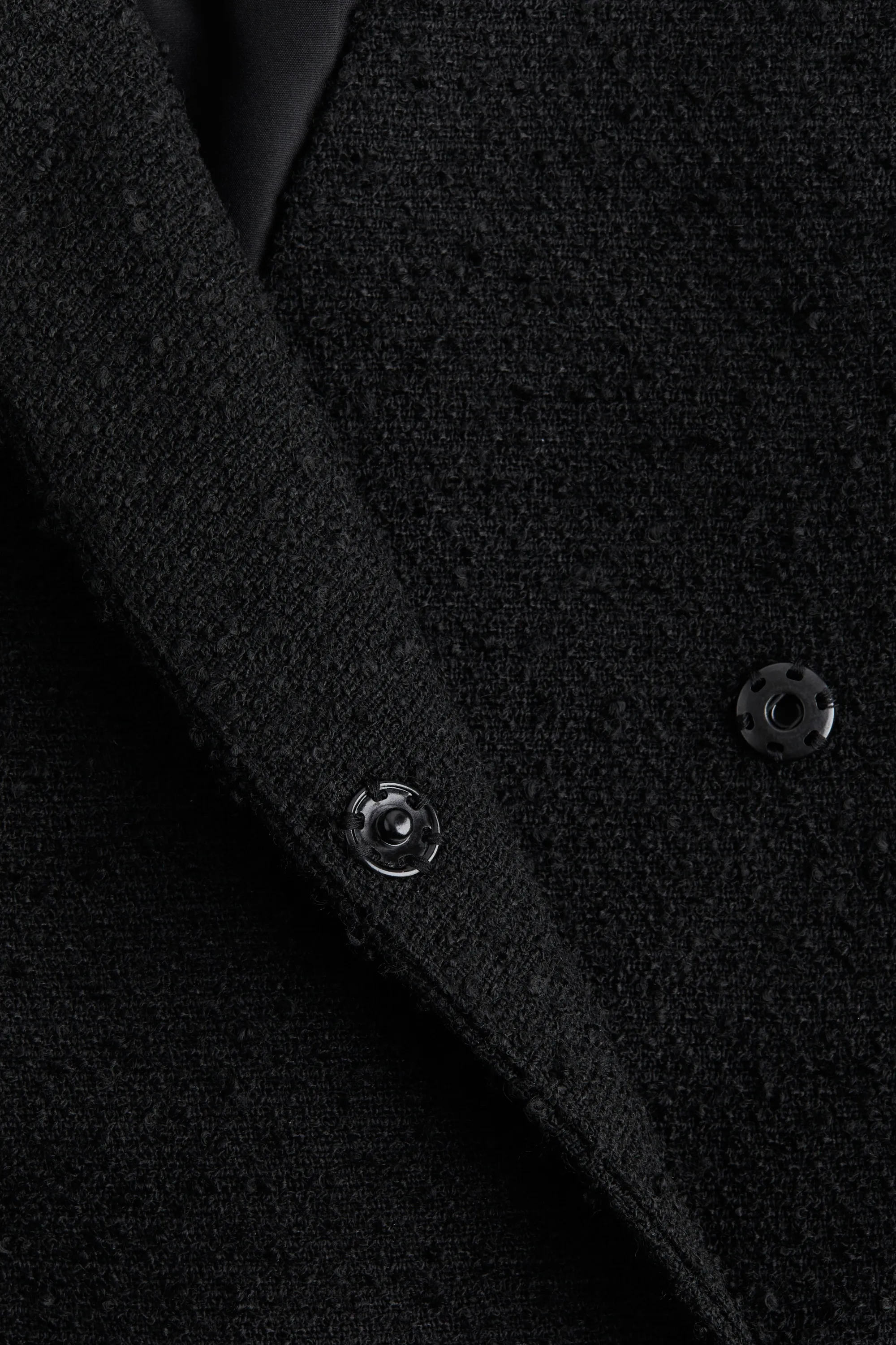 Robe blazer en bouclette - Noir