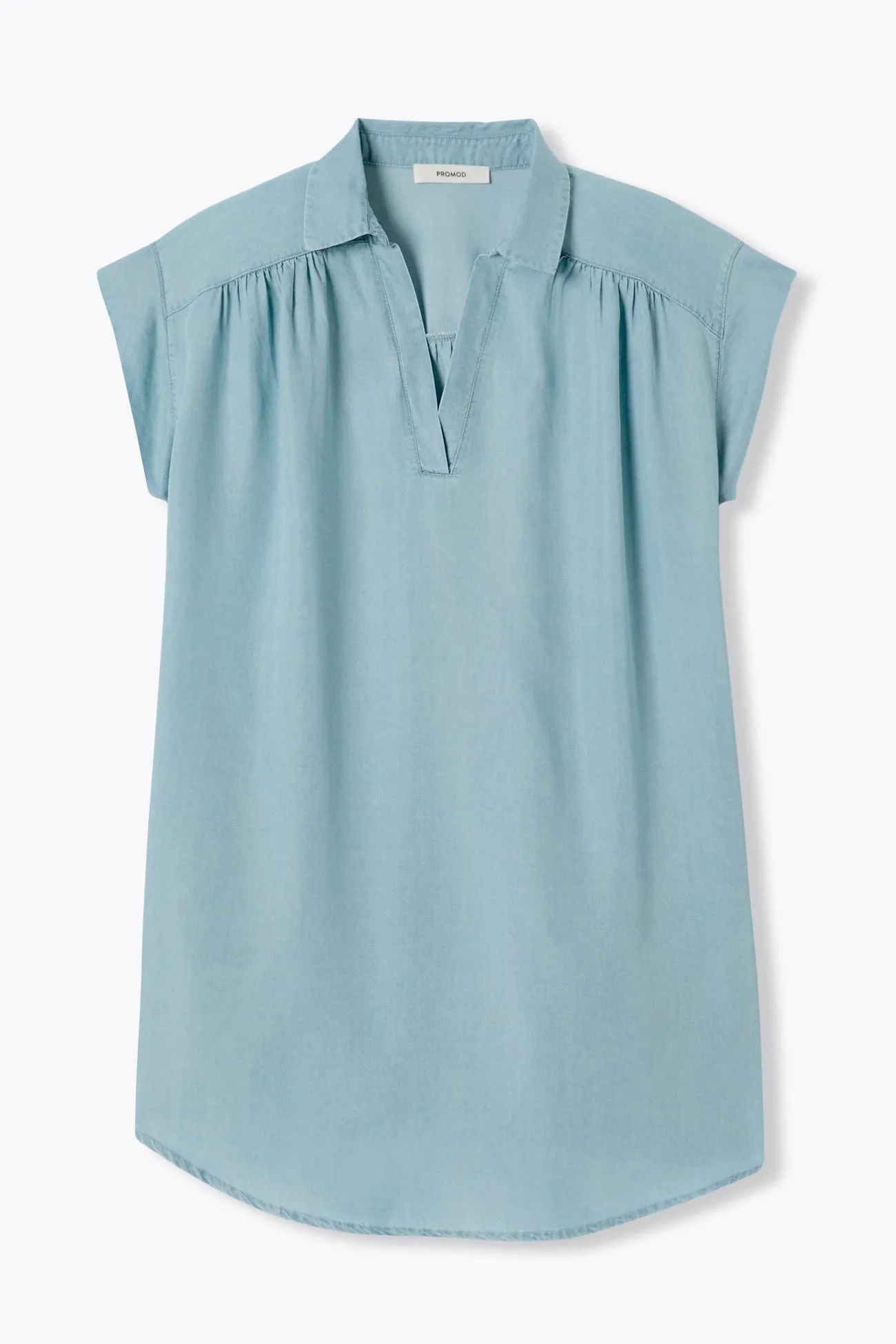 Robe courte en lyocell Femme