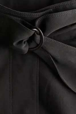 Veste oversize en twill - Marron foncé — photo 5