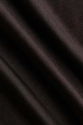 Top à manches chauve-souris en maille fine - Marron foncé — photo 4