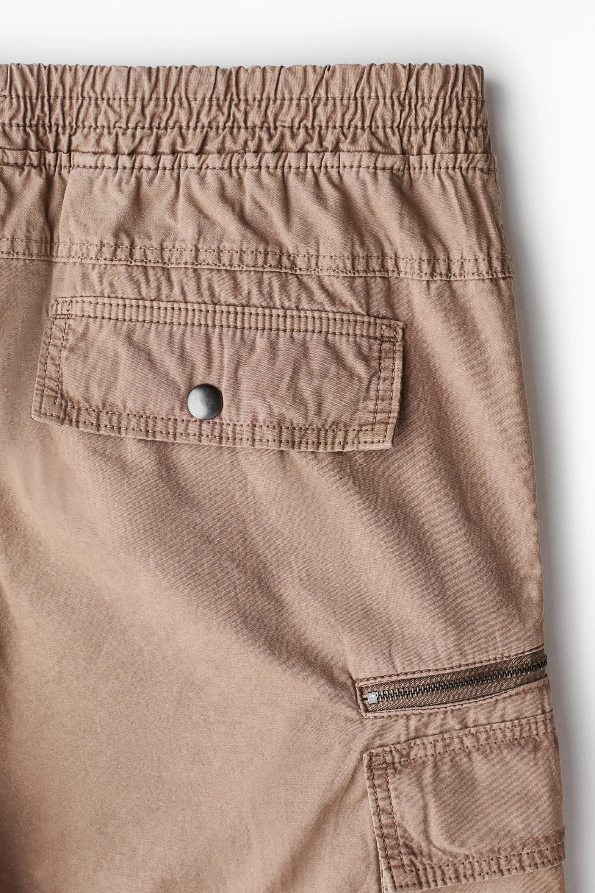 Pantalon cargo Regular Fit en twill - Beige foncé