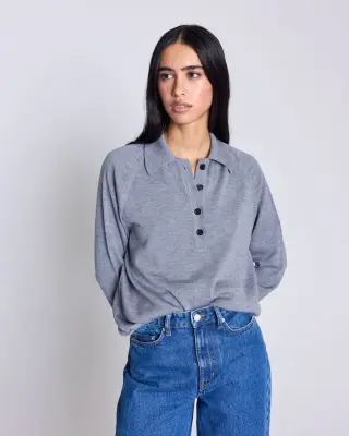 Pull Victor gris chiné — photo 3