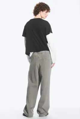 Pantalon de jogging décontracté - Gris délavé — photo 3