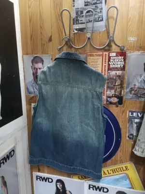 Gilet en jean bleu Classics — photo 5