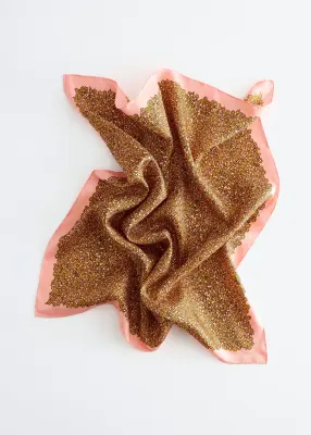 Foulard en soie imprimée - Rose/Motif floral — photo 2