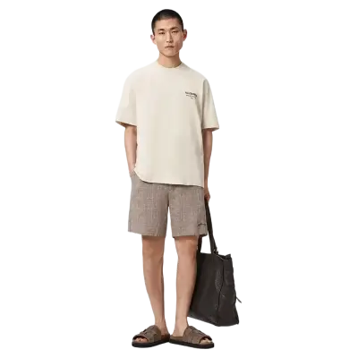 ALLSAINTS Dreamer Short Sleeve Oversized Graphic T-Shirt Dusk White — photo 3