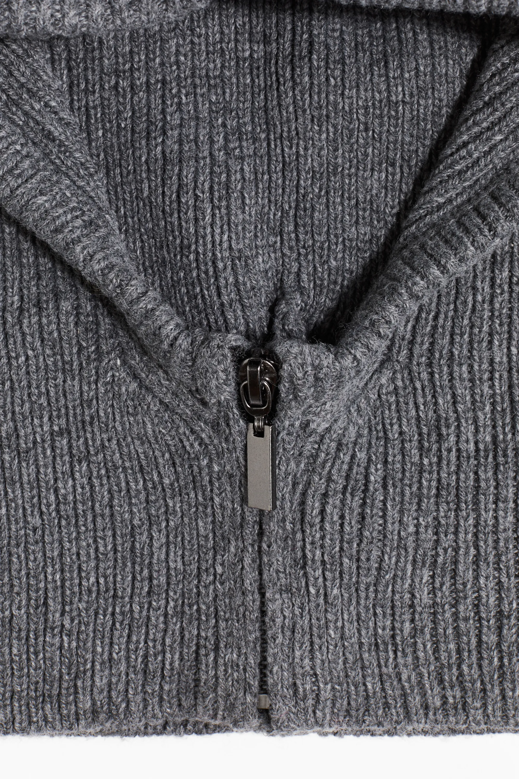 Cagoule zippée - Gris foncé chiné