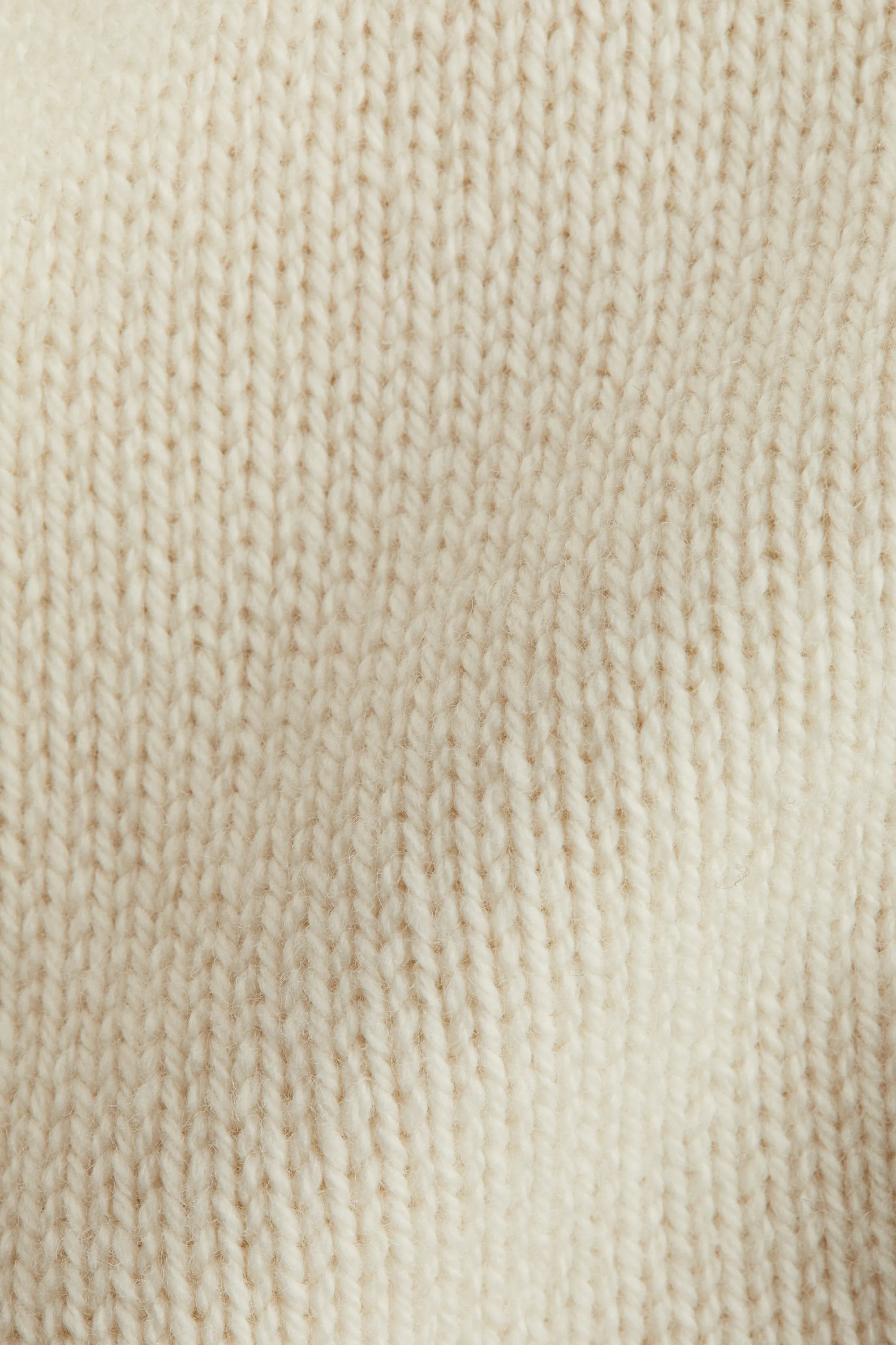 T-shirt en maille de laine - Crème